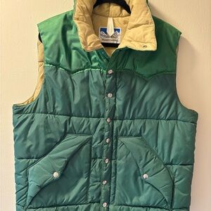 RARE: Men’s Vintage Powderhorn Mountaineering Puffer Vest : XL